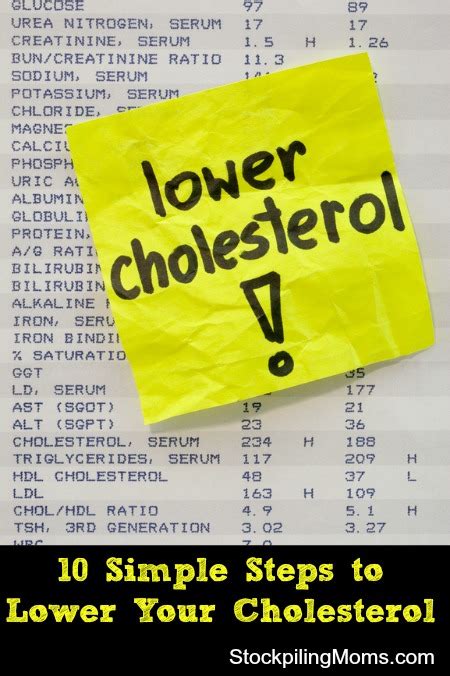 10 Simple Steps To Lower Your Cholesterol