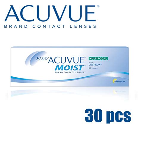 1 Day Acuvue Moist Multifocal Daily Disposable Contact Lenses 30 Pcs