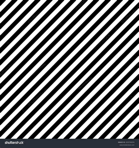 Black And White Diagonal Stripe Pattern Stock Vector 253733374