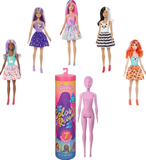 Barbie Color Reveal Doll With 7 Surprises Styles May Vary