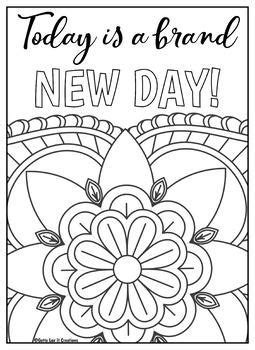Similar of teen quote coloring pages more images. Motivational Mandala 10 Coloring Pages Set 2 by Gotta Luv It Creations