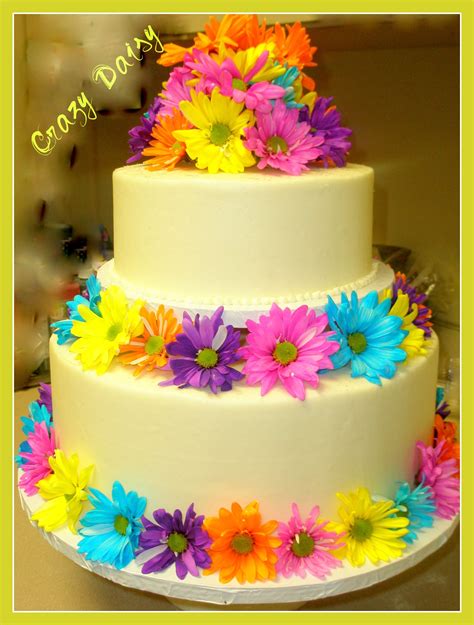 Places the bottom tier (flat side up) on your serving dish. Crazy Daisy - 2 tier cake , 12' 8' . top tier carrot cake ...