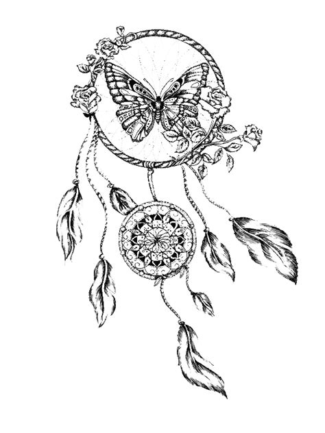 Download Butterfly Tattoo Drawing Dreamcatcher Download Free Image Hq