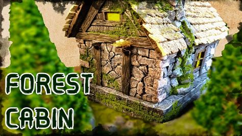 How To Make A Forest Cabin Cheap And Easy Wargaming Terrain Youtube