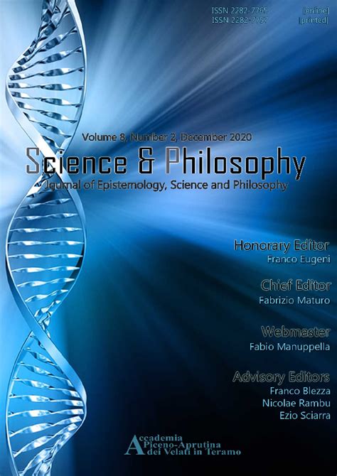 Pdf Science And Philosophy Volume 8 Issue 1 2020 Fabrizio Maturo