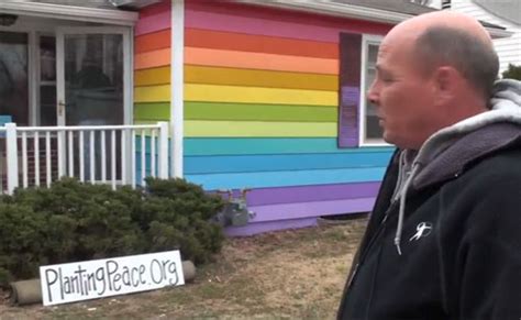 Westboro Baptist Church Neighbor House Painted Rainbow For Gay Pride Video