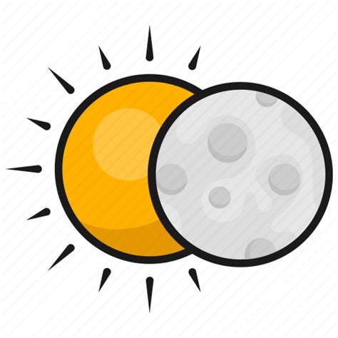 Astronomy Eclipse Moon Sun Sun And Moon Weather Icon