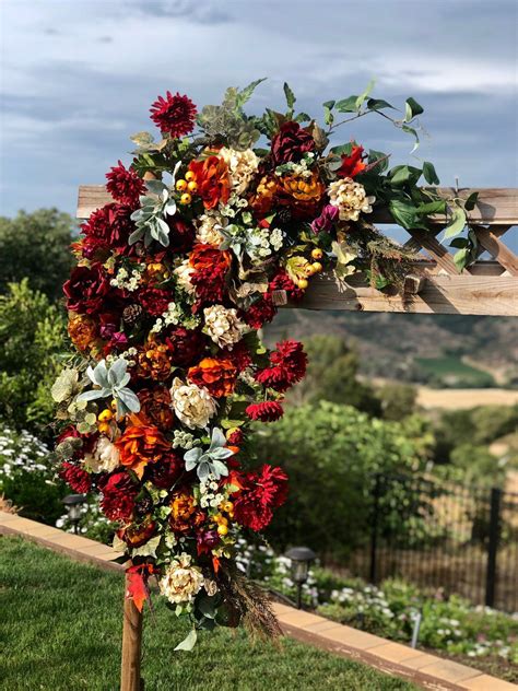 Check spelling or type a new query. Burnt Orange Wedding Ceremony Arch Wedding Arch Swag ...