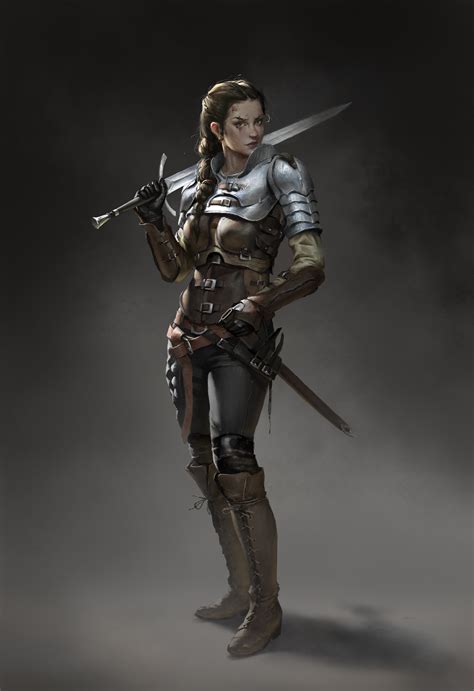 Fantasy Women Warrior Art By Ley Bowen