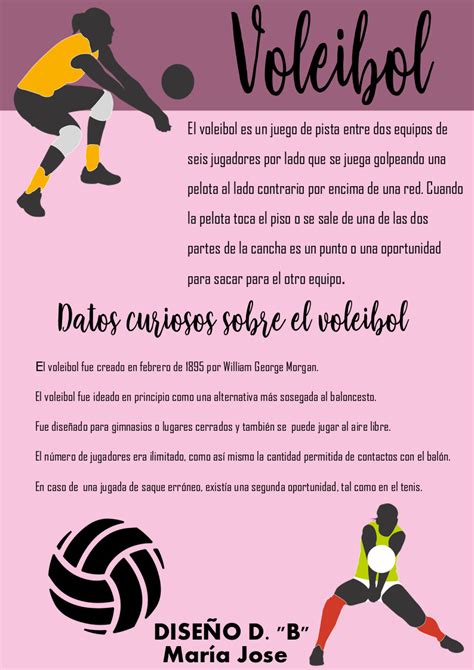 Infograf A Sobre El Voleibol Entrenar Voleibol Voleibol Reglas Del