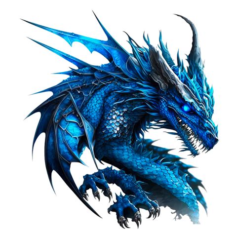 Blue Dragon With Outstretched Wings 23214839 Png