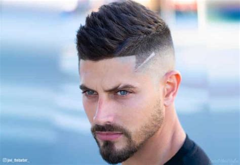 Trendy Faux Hawk Fade Haircuts For Men In