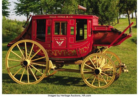 A Heavy Western Concord Style Stagecoach This Rare Stagecoach Lot