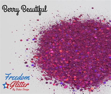 Berry Beautiful Glitterberry Holographic Chunky Etsy