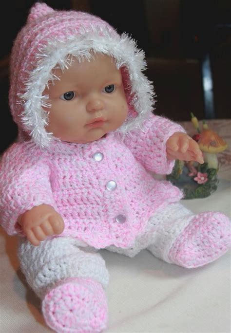 Free crochet doll patterns can be so much fun and exciting. PDF PATTERN Crochet 12 13 14 inch Berenguer Doll Yarn Hooded