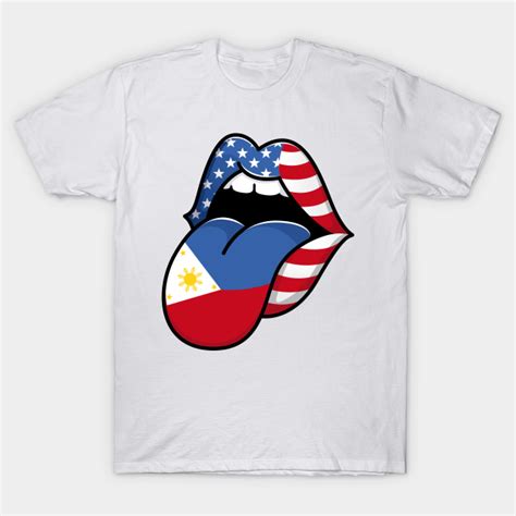 tongue filipino pride flag of philippines half american half filipino filipino american t