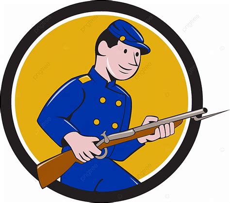 Civil War Soldier Clipart Vector Illustration Of A Union Army Soldier