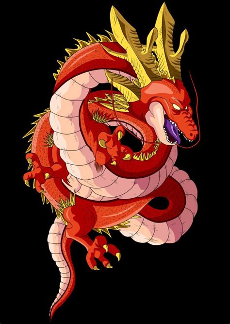 Shenlong Rojo Personajes De Dragon Ball Dragones Dragon Ball