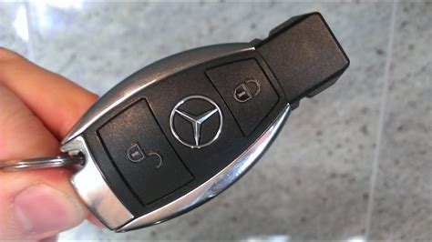 In order to change your chrome key battery: Mercedes key battery change a-class replace remote fob / A ...