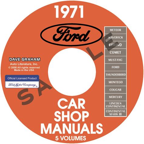 Ford Lincoln Mercury Repair Manuals All Models