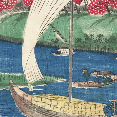Fuji Arts Japanese Prints Sumida River 1864 By Hiroshige Ii 1826