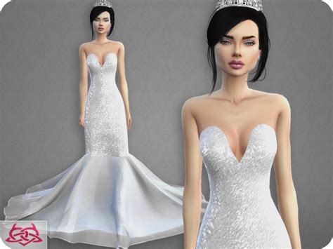 Sims 4 Ccs The Best Wedding Dress 8