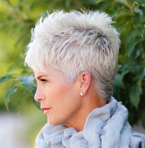 27 Short Grey Hairstyles For Thick Hair Hairstyle Catalog