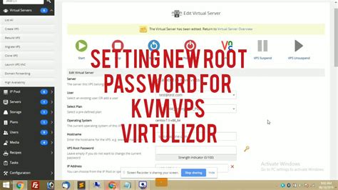 How To Reset Root Password For Kvm Virtualizor Vps Youtube