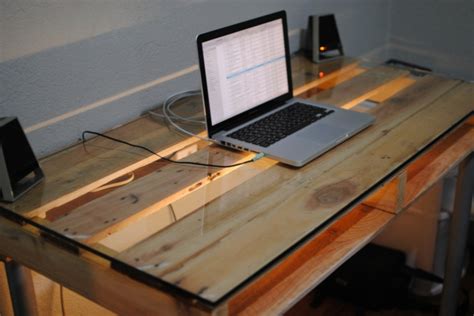Folding pallet desk with integrated led lighting. 1001+ Ideen für Schreibtisch selber bauen - 21 Ideen aus ...