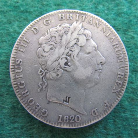 Gb British Uk English 1820 Silver Crown King George Iii Coin Gumnut