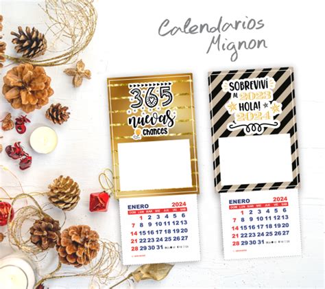 Kit Imprimible Calendario Mignon A O Nuevo Imprimikits
