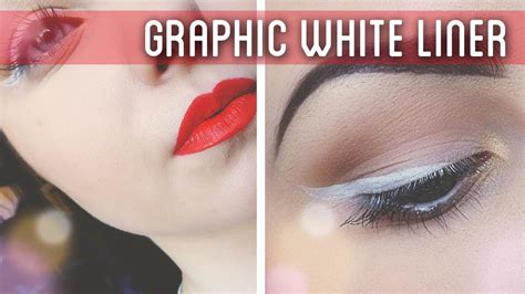 Graphic White Eyeliner Tutorial Youtube