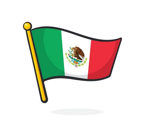 Dibujos Animados Ilustración De Nacional Bandera De Mexico 22791944 Vector En Vecteezy