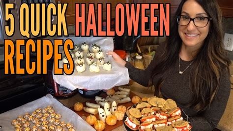 5 Quick Easy Halloween Recipes Youtube