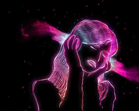 Neon Backgrounds For Girls Pictures Neon Girl 3d