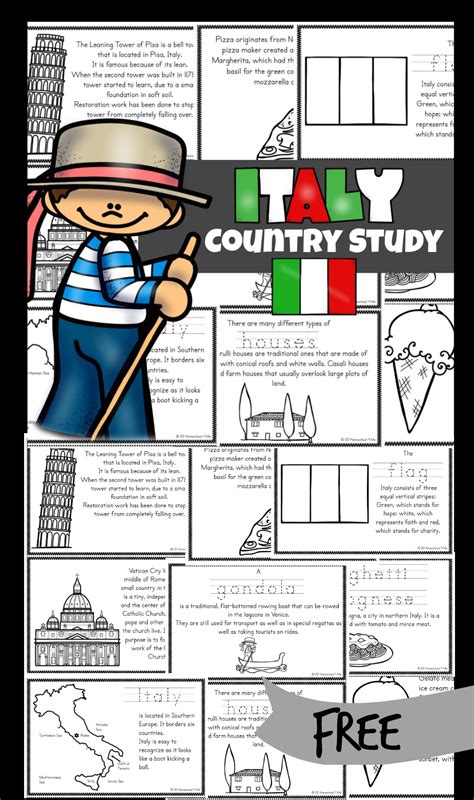 Free Printable Worksheets On Italy