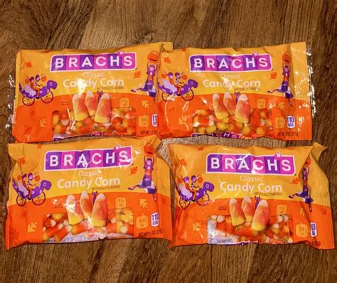 Lot Of 4 Brachs Classic Halloween Candy Corn 11 Oz Each Best By Jun