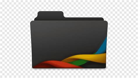 Office 2011 Icns And Ico Black Red Green And Blue Folder Icon Png