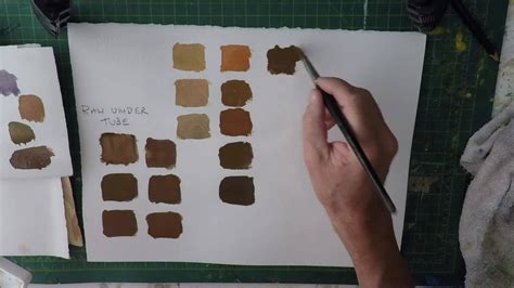 Colour Mixing Watercolour How To Mix Colourful Browns Youtube