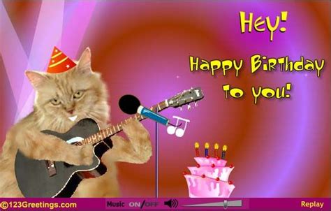 Singing Birthday Cat Singing Birthday Cards Free Singing Birthday