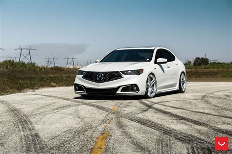 Automotive Eye Candy White Acura Tlx Gets Custom Mesh Grille Stanced