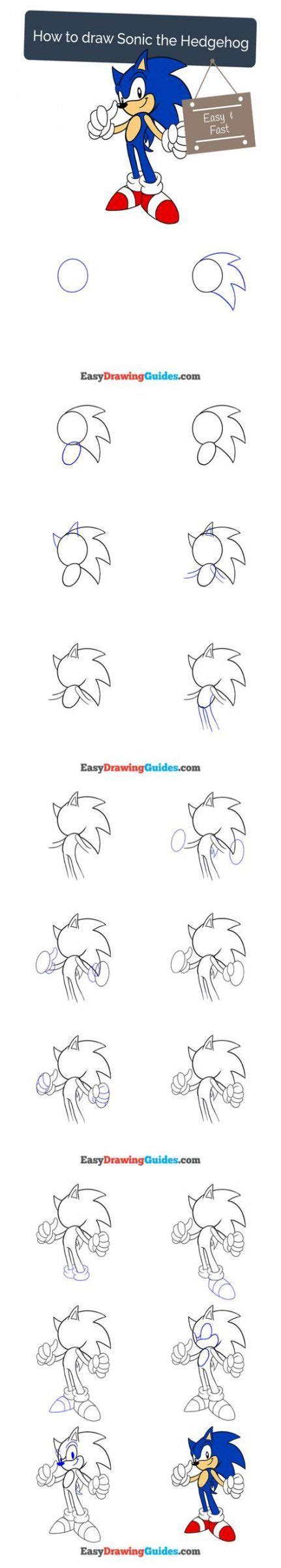 Drawing Girl And Boy Easy 40 Ideas For 2019 How To Draw Sonic