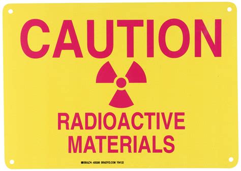 Buy Brady Plastic Radiation Laser Sign X Legend