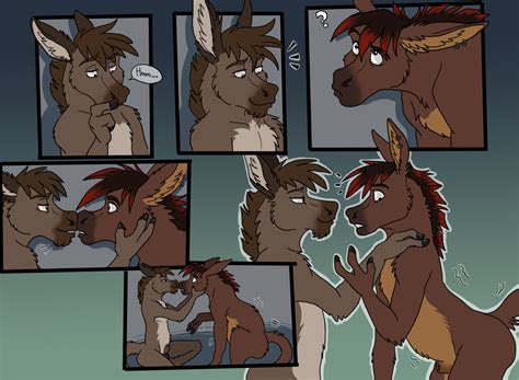 Rule Anthro Donkey Equine Gay Hooves Kissing Male Penis Silverclaw Transformation Yell