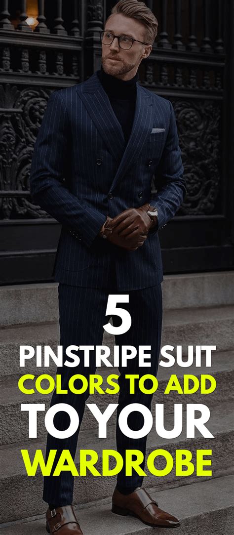 5 Pinstripe Suit Colors For 2020 Navy Blue Pinstripe Suit Blue Striped Suit Mens Fashion Blog