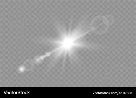 Shine Light Effects Sunlight Png Sun Glare Rays Vector Image