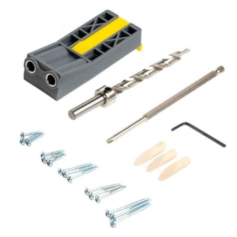 General Tools Pocket Hole Jig Kit With Screws And Dowels 89 Piece