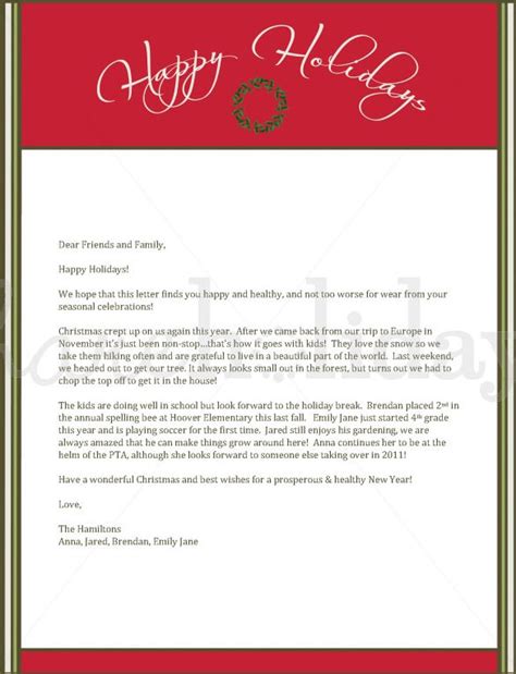 christmas letter templates word apple pages google