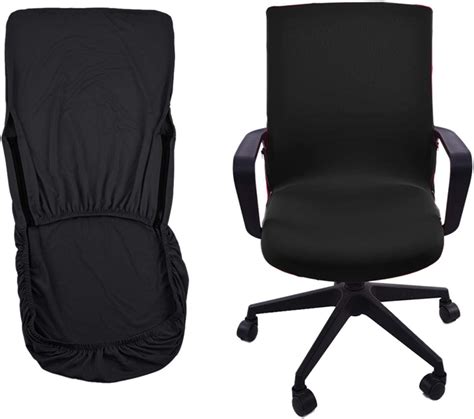 Sympuk Office Computer Chair Cover Removable Swivel Chair Cover Universal Replacement For Home