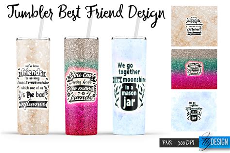 Best Friends Tumbler Wrap Tumbler 21 Graphic By Flydesignsvg